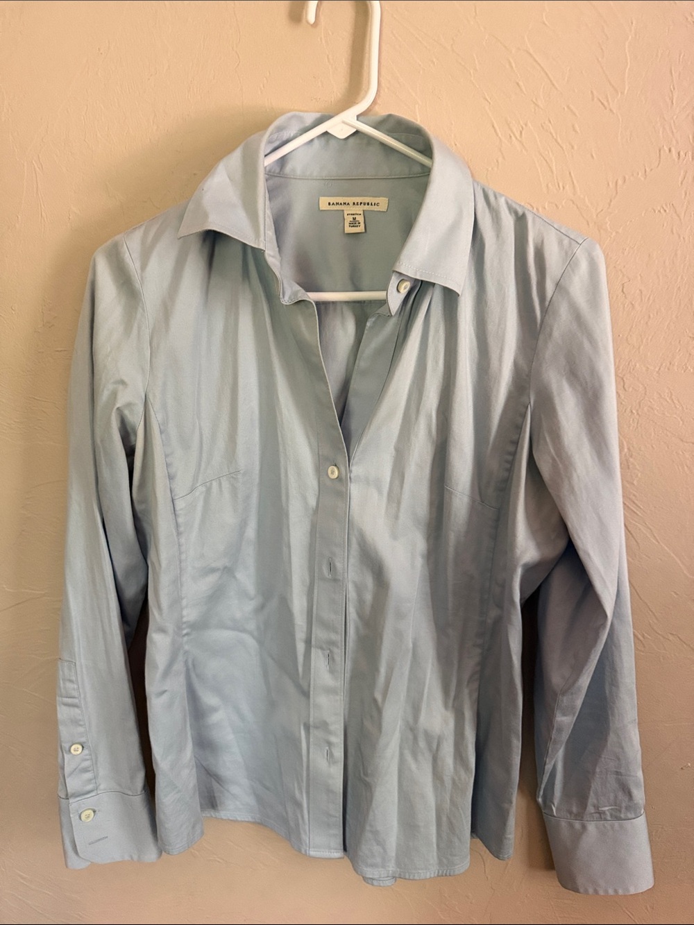 Banana Republic Pale Blue Women's Button-Down Shirt